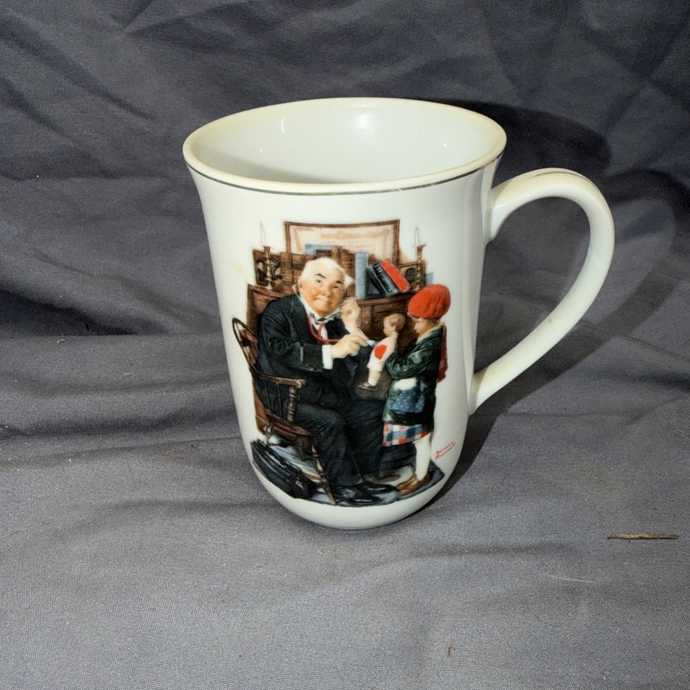 Norman Rockwell Doctor And The Doll 1929 Mug The Saturday Evening Post White